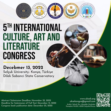 5 th International Culture Ard and Literature Congress Programe